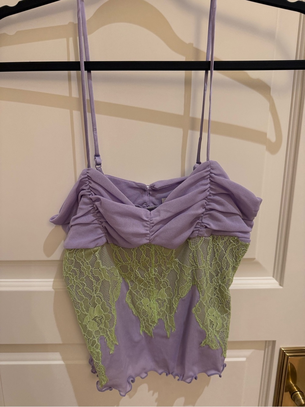 Lavender & Lime Lace Cami Chemise - Women Intimates